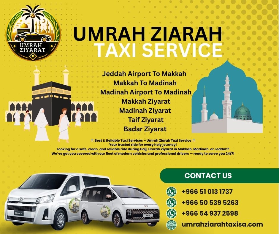 Mecca to Madinah Taxi Fare