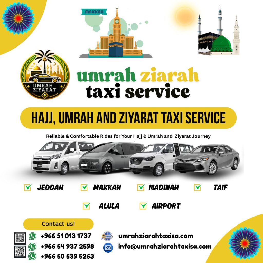 Mecca to Madinah Taxi Fare