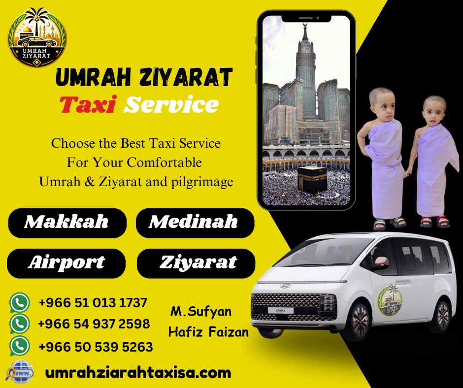 Makkah to Madinah Taxi