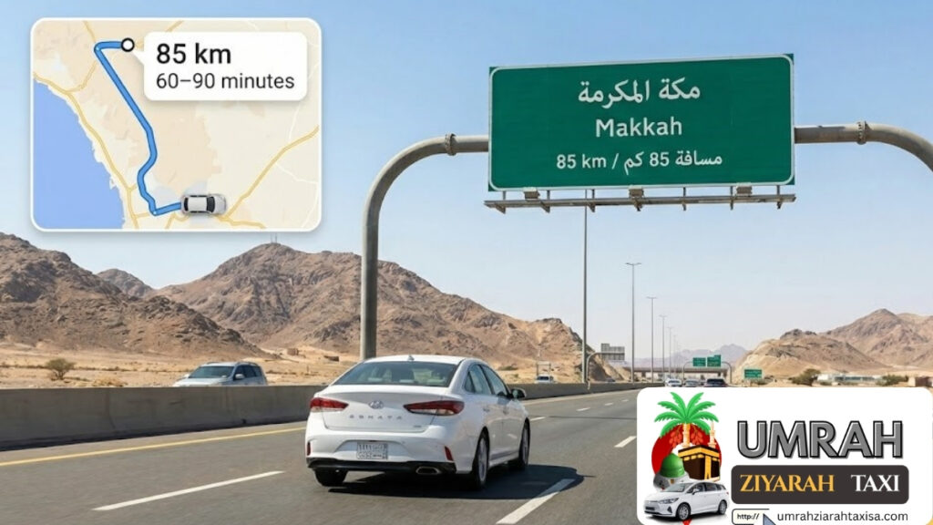 Makkah to Taif Distance